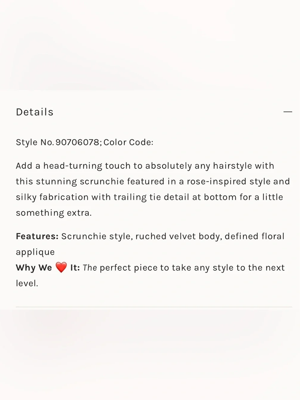 Free People Regal Beauty Scrunchie